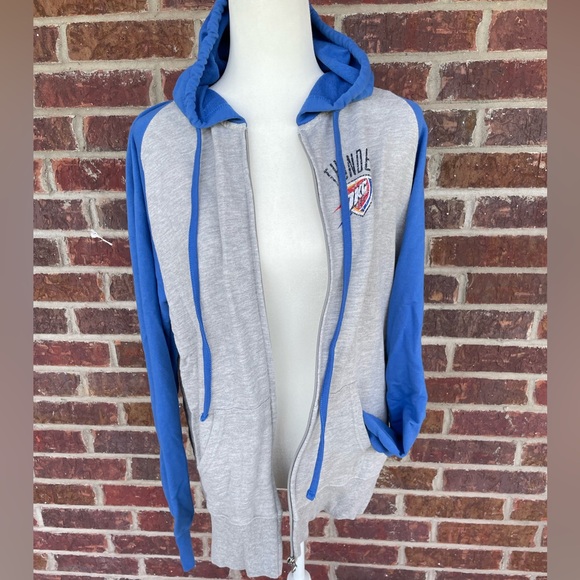 Women’s NBA OKC Thunder Hooded Zip Front Jacket Size 2XL - Picture 8 of 12